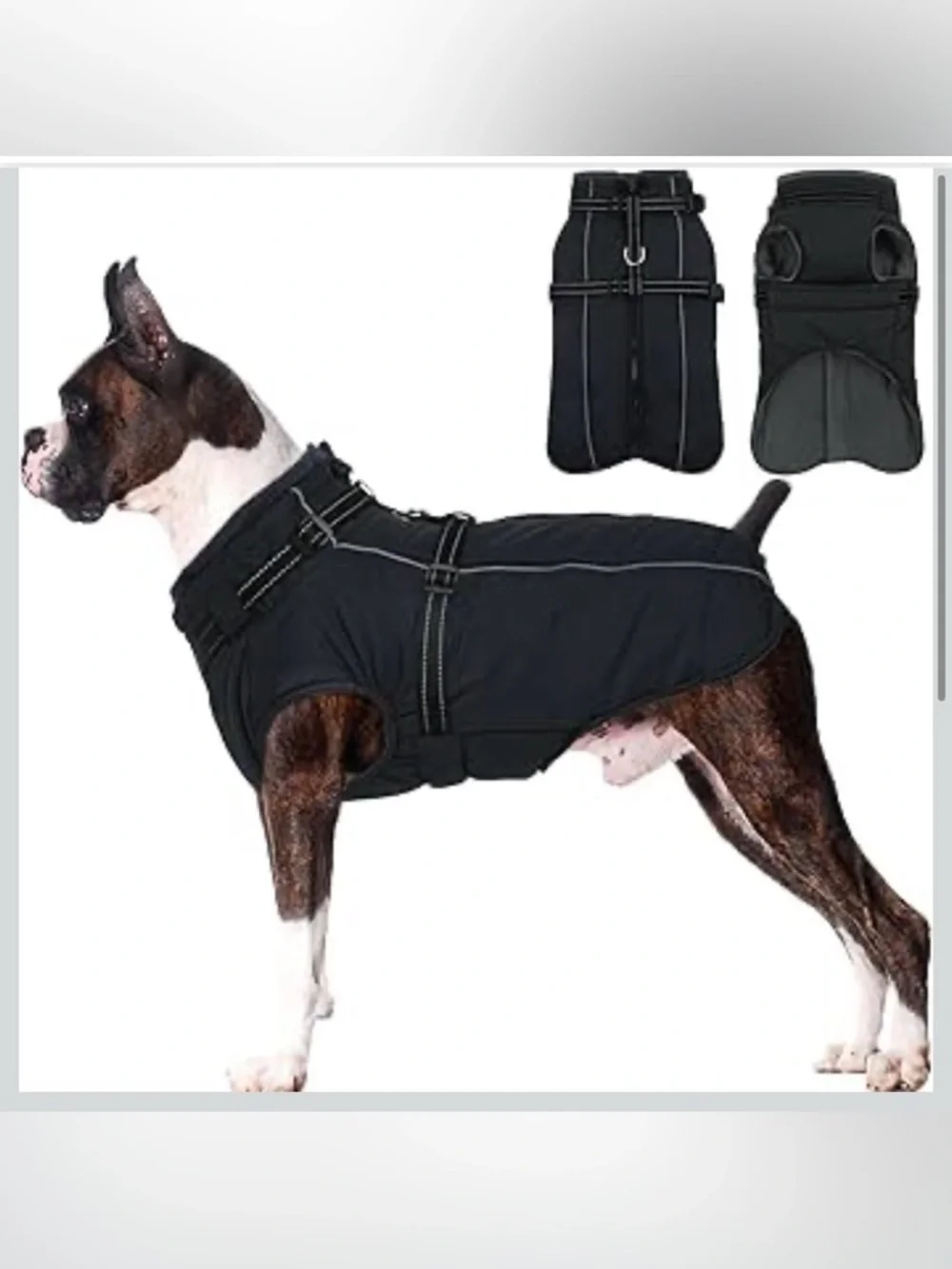 Lelepet Coat For Large Dogs Waterproof W/Harness Built In Reflective XL 917-12